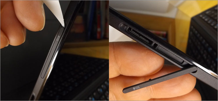 Micro SIMカードスロット