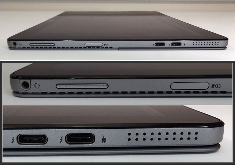 MicroSDカードスロット、USB Type-C端子×2基