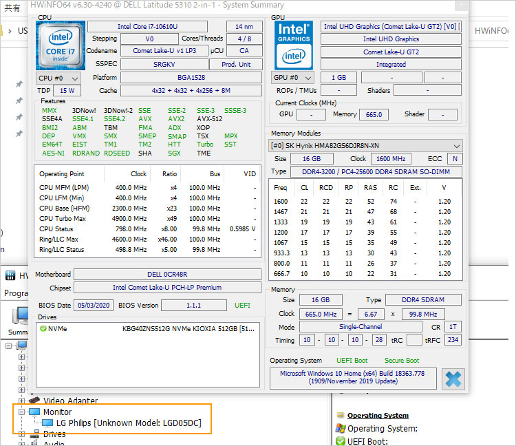 Core i7-10610Uを搭載