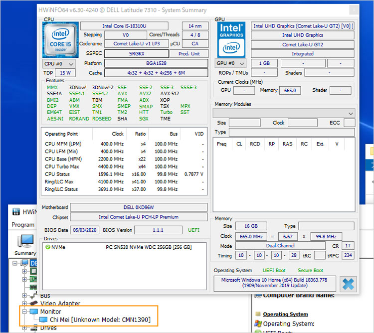 Core i5-10310Uを搭載したLatitude 7310 2-in-1