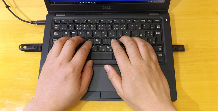 キーを操作してみる