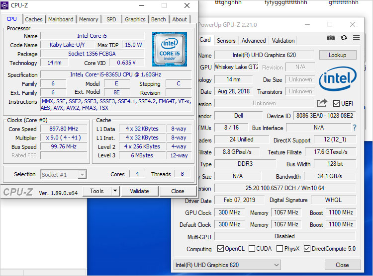 第8世代 Core i5-8365U