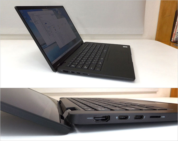 ちなみに大きくディスプレイを開く