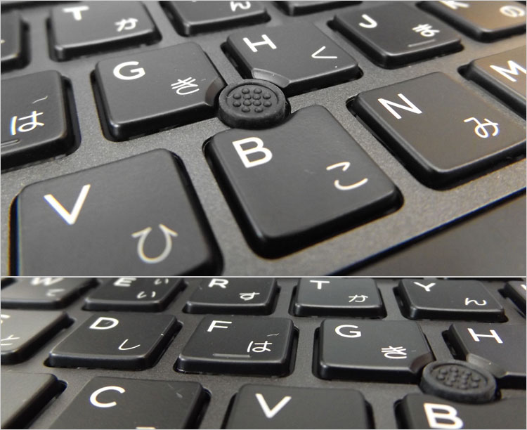 DELLではポインティング・スティックのことをトラックスティックと呼んでいる。