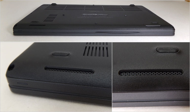 傾斜部にステレオスピーカ