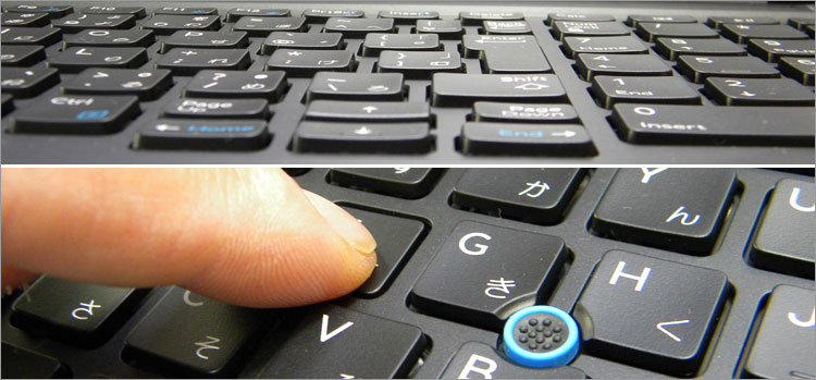 Latitude E5550のキーボードデザイン画像