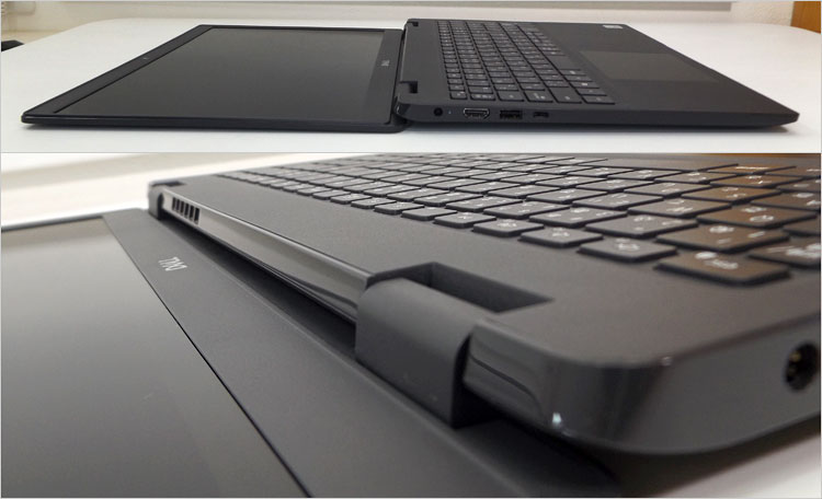 外部ディスプレイ接続時