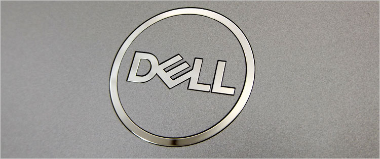 クローム調のDELLロゴが配置