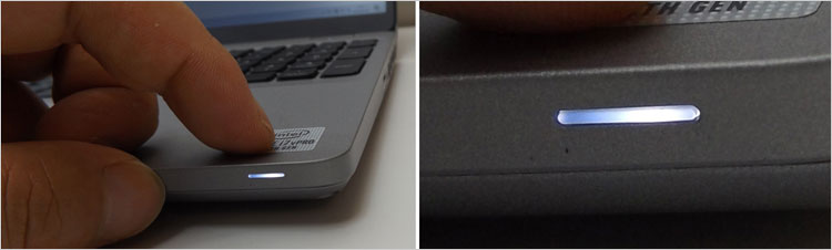 バッテリー・ステータス・ライトを配置