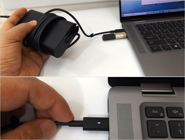 ACアダプタの電源ライト