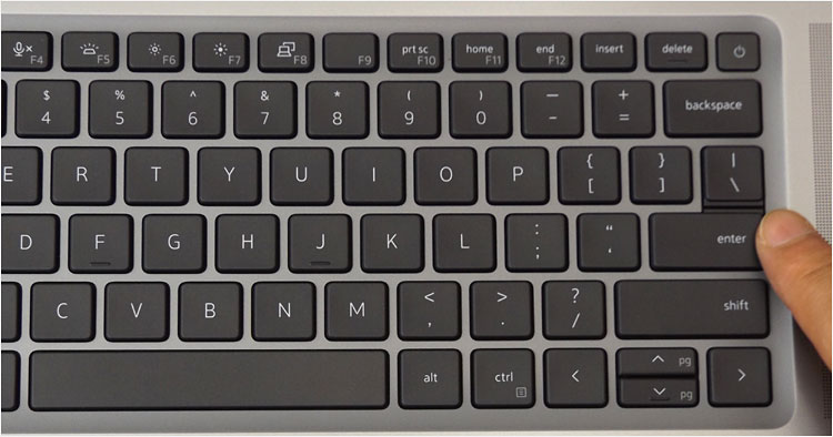 キーボードの右側