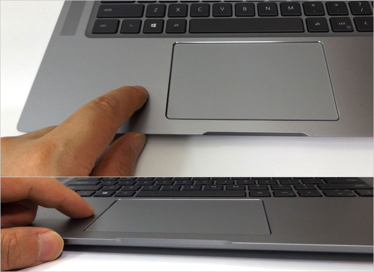 ガラス製のタッチパッド