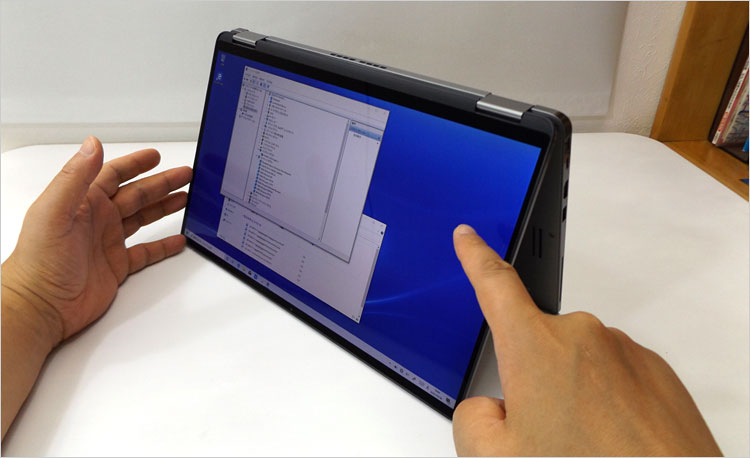 可変途中を利用した応用的なモードである「テントモード」