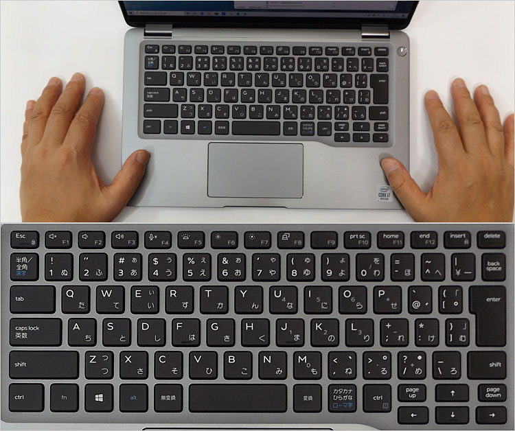 浮石型のアイソレーションキーボード