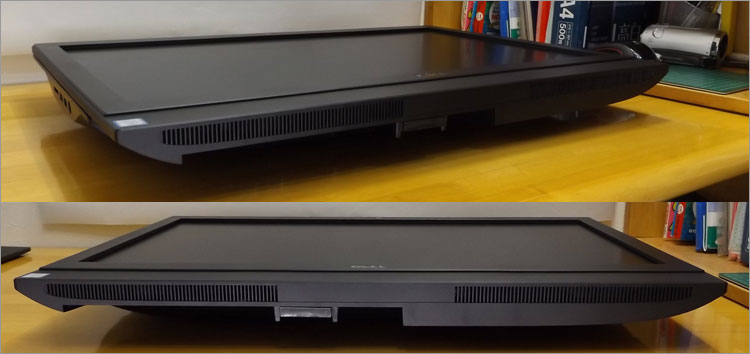 吸気口のスリットが配置