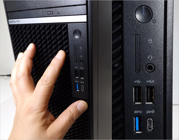 USB Type-C端子（高速のUSB3.1-Gen2 対応