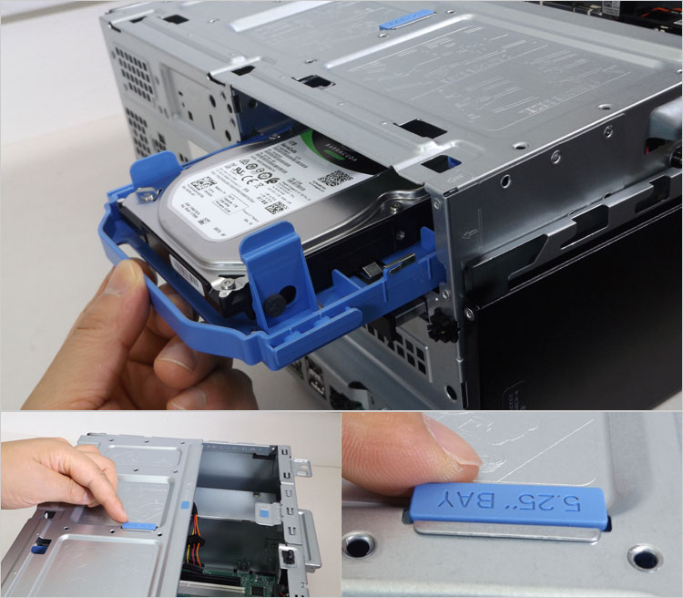 マウンタの付いた3.5インチHDD