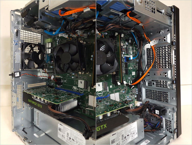 後方に排気用の8センチ角ファンを搭載