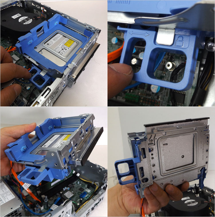 光学ドライブ（9.5mm厚）のマウンタ