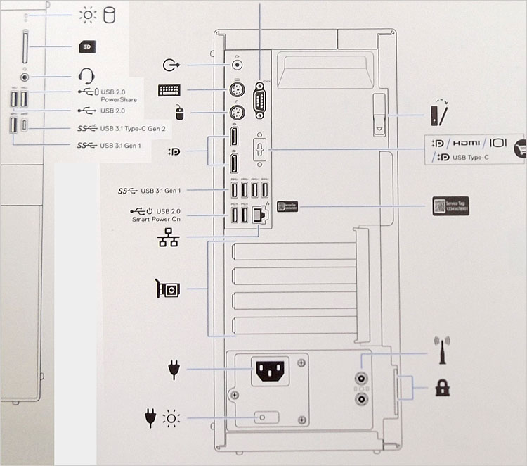 装備端子の説明