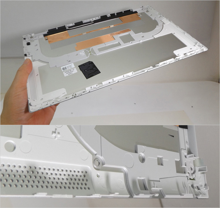 カバー（フラット タイプ）にアルミ素材を用いた