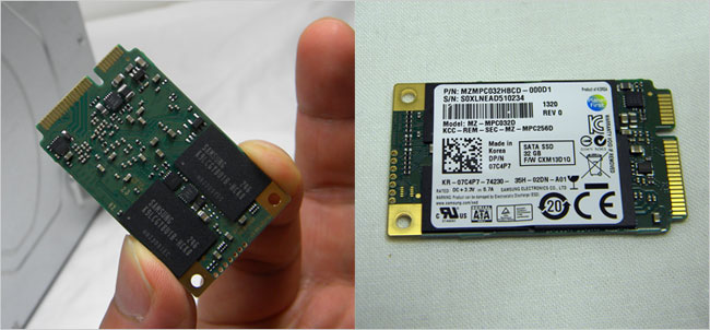 DELLにおけるmSATAのSSD