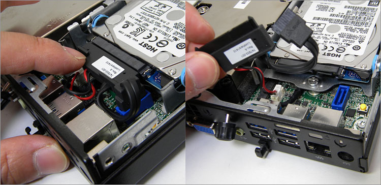 SATAケーブルとSATA電源ケーブル