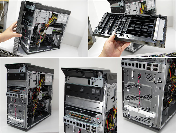 フロントパネルを取り外し