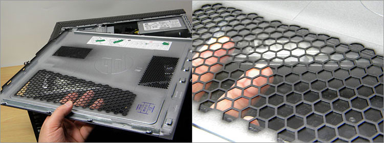 シースルーのサイドパネル