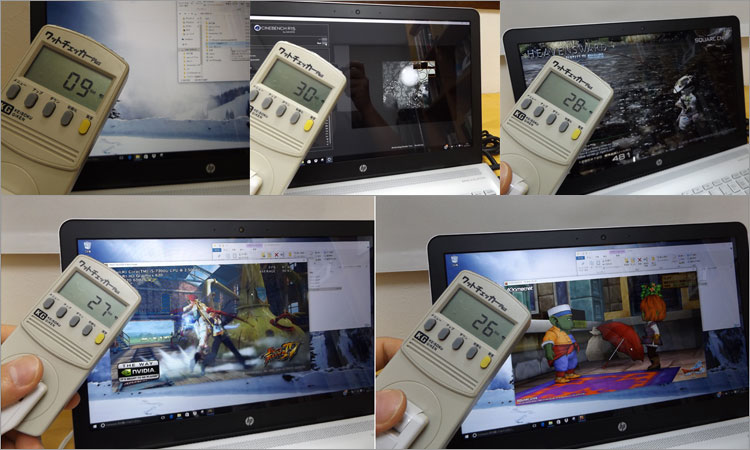 消費電力を測ってみた