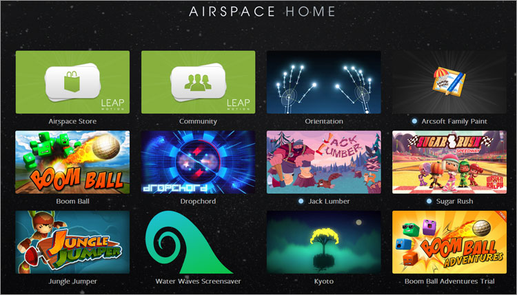 インストールされていたゲームLeap Motion