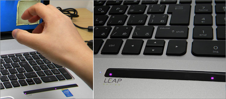 内蔵したのはENVY17-j100 Leap Motion SEが世界初