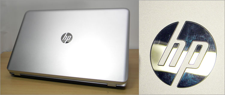 中央のhpロゴ-ENVY17-j100 Leap Motion SE 