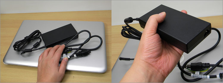 120WのACアダプタ