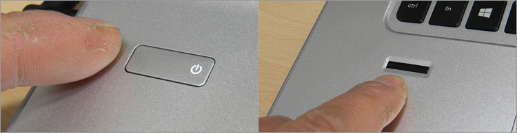 指先で簡単にログオンするENVY 17-k200のENVY 17-k200キュリティ