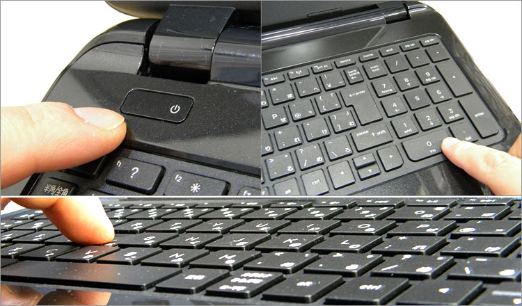 キーストロークは浅すぎず、それなりの打鍵感