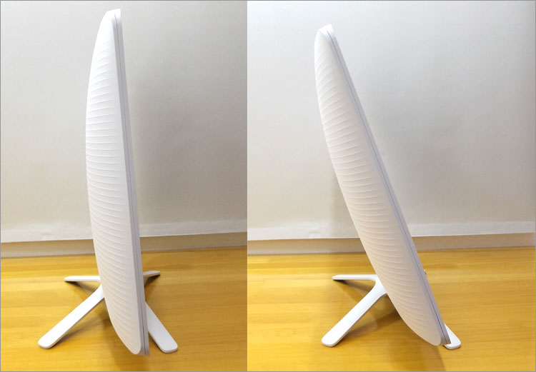 奥行き約18.7cmのコンパクト設計。