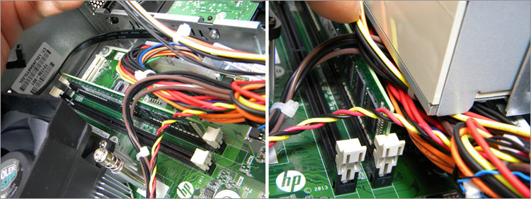 Pavilion Slimline 400のメモリスロット