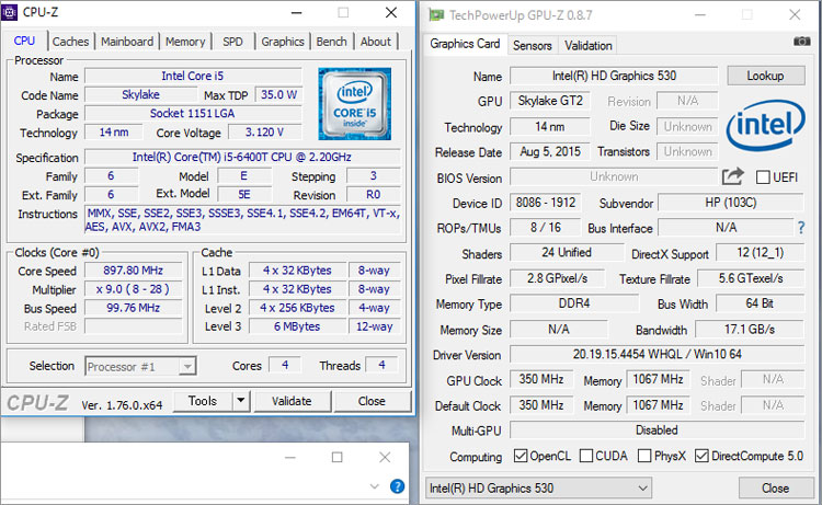 Core i5-6400T プロセッサーの詳しい情報