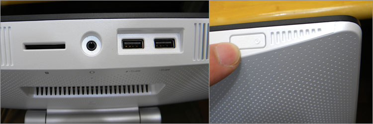 電源ボタンが配置