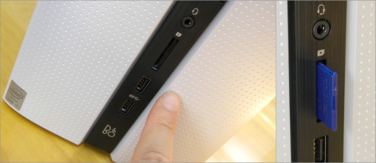 Pavilion 550-040jpが装備する前面端子