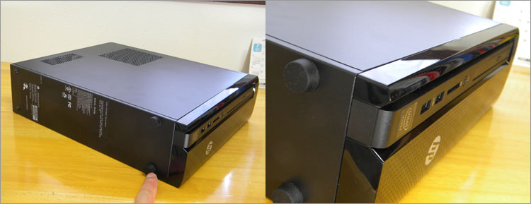 フロントパネルのセンターライン