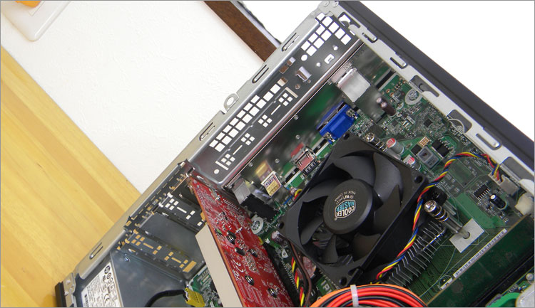 Slimline 450-020jpには排気ファンがついていません