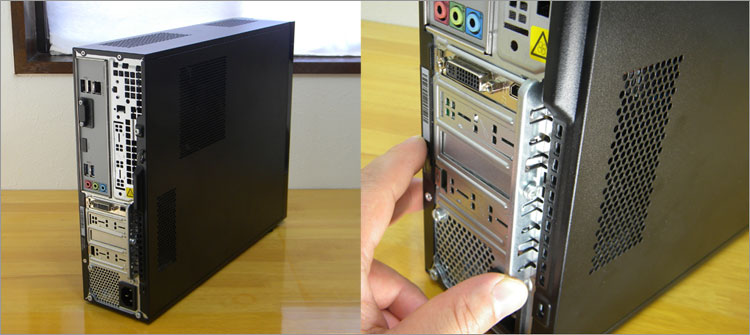 PCケースの見た目では4スロット分