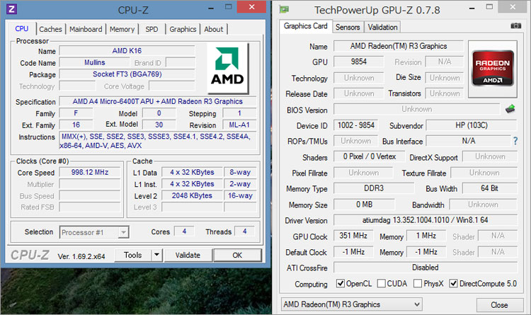 AMD A4 Micro-6400T APU
