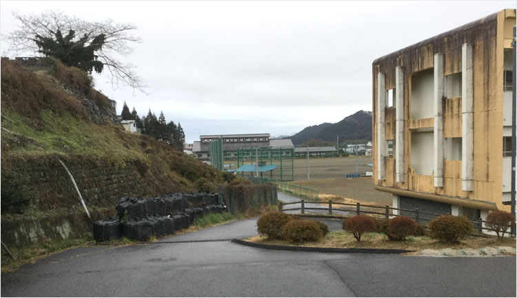 棚倉城 外堀跡地の名残