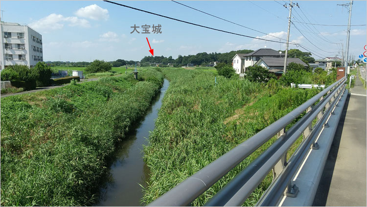 大宝沼跡を偲ばせる