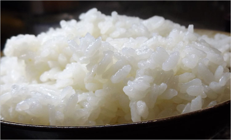 圧力で炊いたごはん