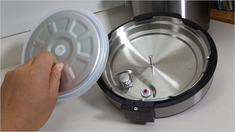 アルミ製の内ぶた