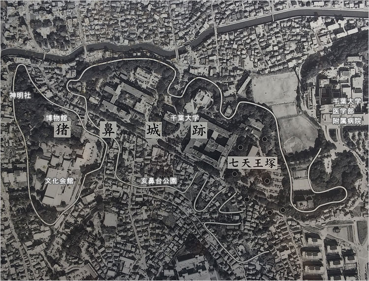 亥鼻城の縄張り